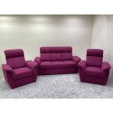 Sedací souprava PLATON 3R+1+1, vínová