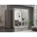 Šatní skříň MODIN 180 kašmír se zrcadly