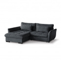Rohová sedací souprava ANETA černá