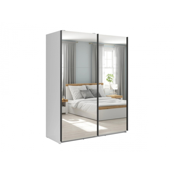 TETRIX bílá šatní skříň SZF/153/2M