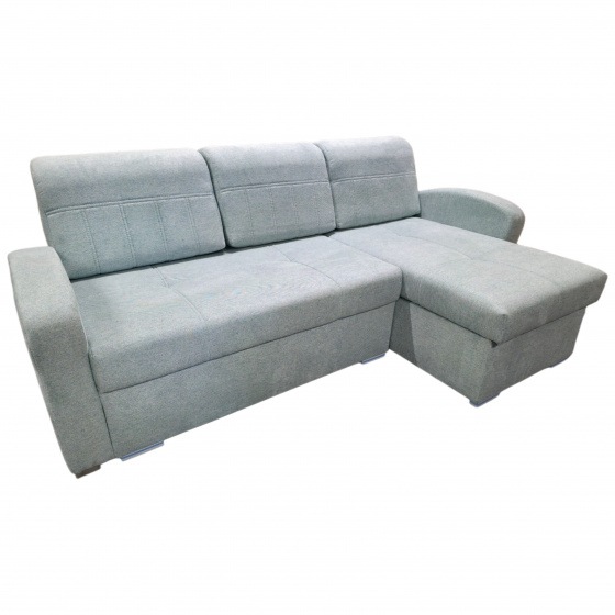 Rohová sedací souprava DAVID, světle zelená