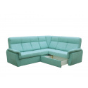 Rohová sedací souprava PLATON MINI, světle zelená