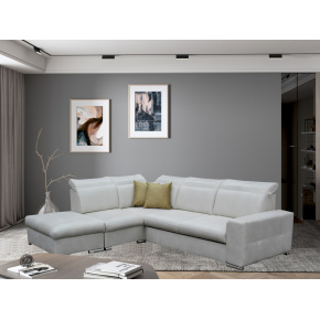 Rohová sedací souprava RAMON, bílá káva