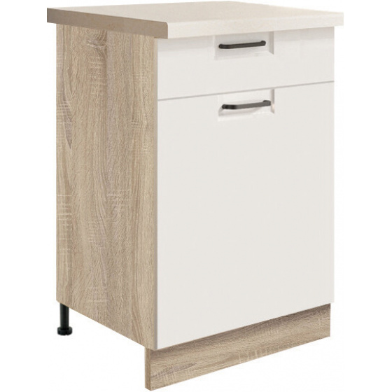 OLIVIA white spodní skříňka 4D "50"