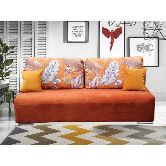 Pohovka BENNY KVĚTY,teraccota