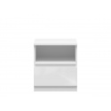 TETRIX bílá noční stolek KOM1S