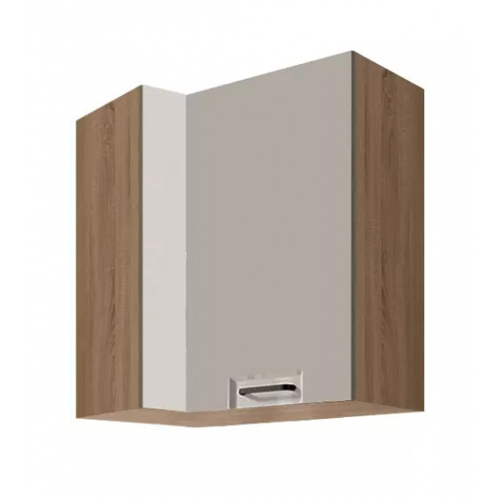 OLIVIA latté horní skříňka 45G rohová pravá