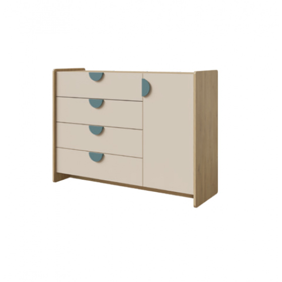 LEXI modrá komoda 9