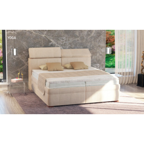 Postel YOGA BOXSPRING, 200x200 cm