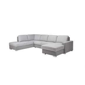 Rohová sedací souprava do U CHANTAL, látka premium