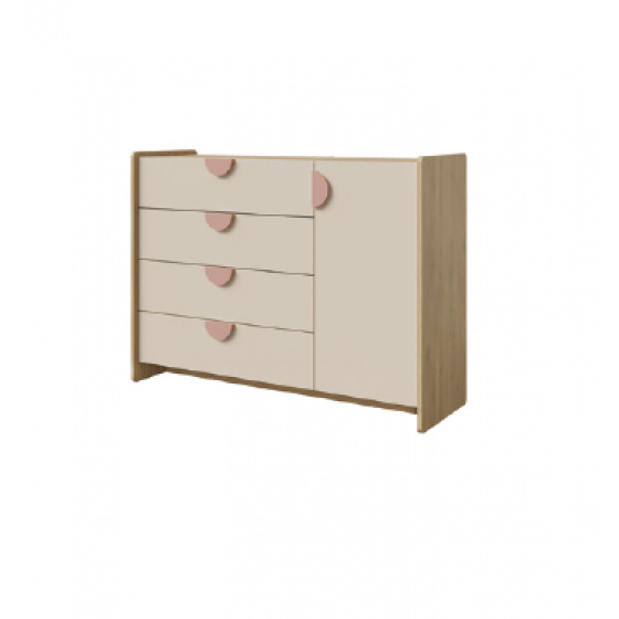 LEXI růžová komoda 9