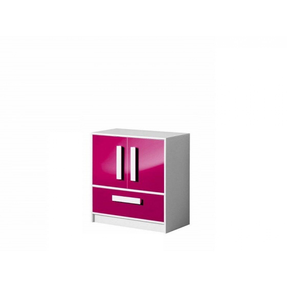 DAVID růžový komoda 8