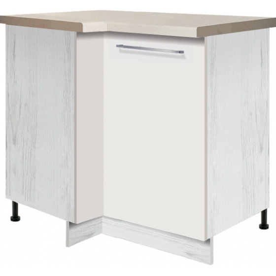 ANNA spodní skříňka 14D rohová pravá bílá