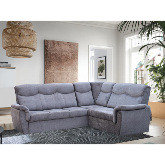 Rohová sedací souprava NAIROBI, tmavě šedá