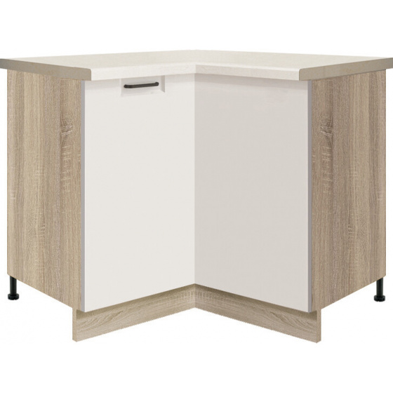 OLIVIA white spodní skříňka 16D rohová 