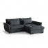 Rohová sedací souprava ANETA černá