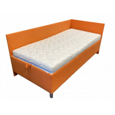 Čalouněná postel s úložným prostorem RYAN 90X200 s čely