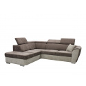 Rohová sedací souprava MABU, hnědá