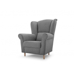 Křeslo ušák VIOLA, tmavě šedá