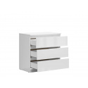 TETRIX bílá komoda KOM3S