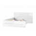 LISA postel 35, 180x200 cm, bílá lesk