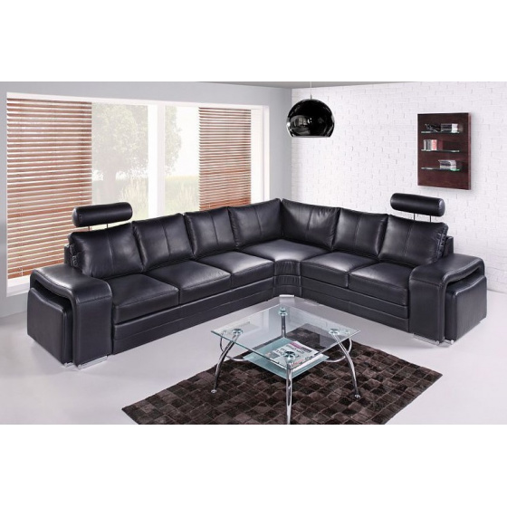 Rohová sedací souprava VESUV, kůže