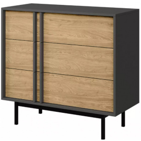 ALSY dub 8 šuplíková komoda