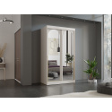 Šatní skříň MODIN 120 kašmír se zrcadly
