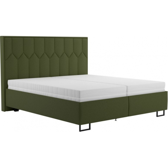 Postel KORFU 180x200cm, Prima 10 Olive, matrace IVANA plus