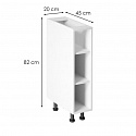 LINEA white spodní skříňka  D20P