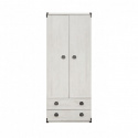 INDIANA borovice bílá šatní skříň JSZF2D2S/80