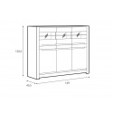 RUSO vitrína KOM3W3D