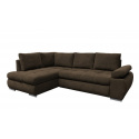 Rohová sedací souprava LINA, hnědá