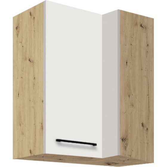 AMANDA white horní skříňka 45G rohová pravá