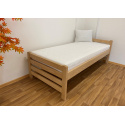 Postel z bukového masivu 90x200cm bílá