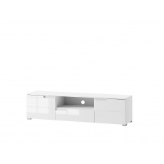 LISA televizní stolek 9, bílá lesk