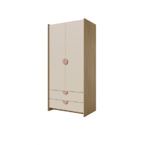 LEXI růžová šatní skříň 2