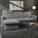 EMPIRIO rohová sedací souprava, univerzální, šedá