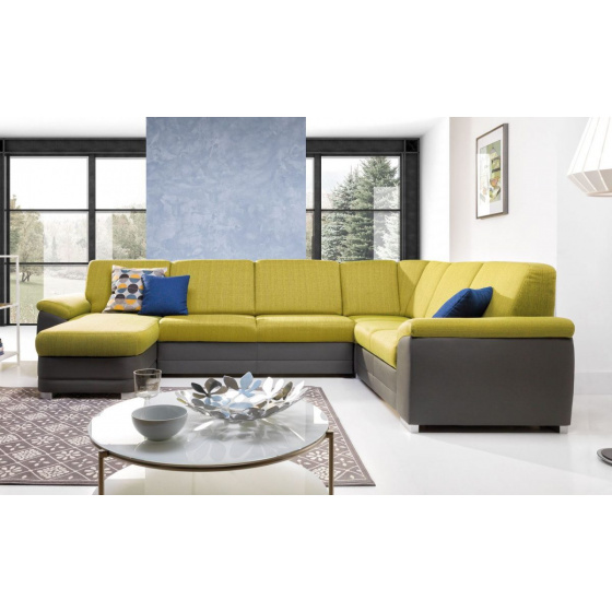 Sedací souprava do U, BALLO, látka premium