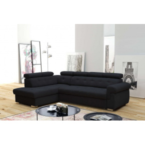 ATLANTA rohová sedací souprava, antracit, levá