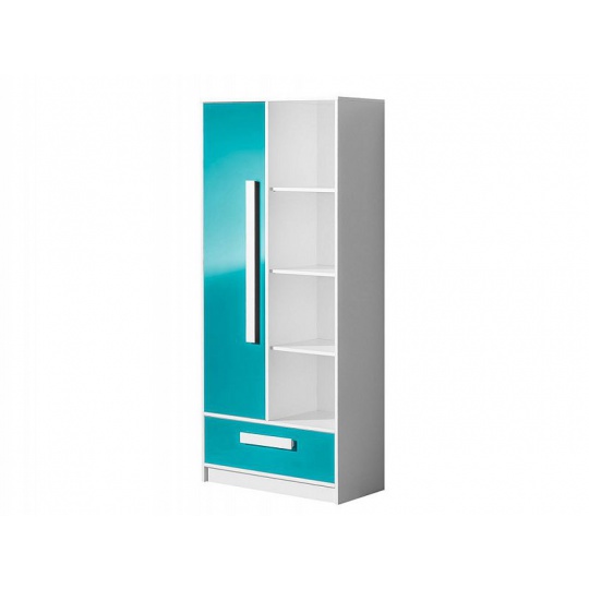 DAVID modrý regál 3 DAVID modrý regál 3