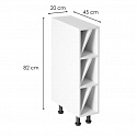 LINEA white spodní skříňka na víno  D20W