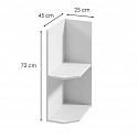 LINEA white spodní skříňka koncová D25PZ