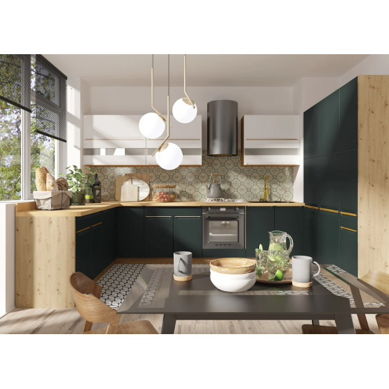 NORA green rohová kuchyňská linka