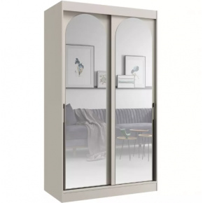 Šatní skříň MODIN 120 kašmír se zrcadly