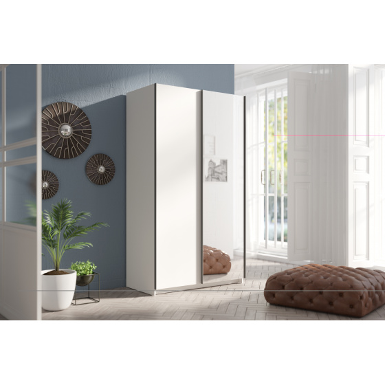 Šatní skříň RICK 100 bílá