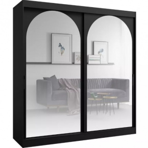 Šatní skříň MODIN 200 černá se zrcadly Šatní skříň MODIN 200 černá se zrcadly