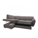 Rohová sedací souprava DORI, šedohnědá