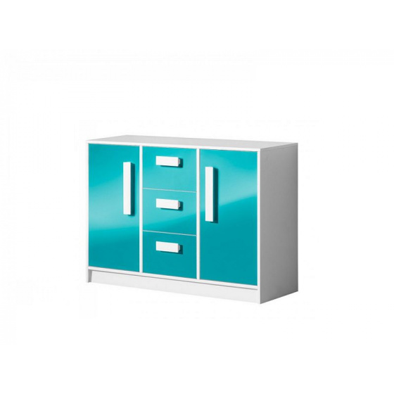 DAVID modrý komoda 6