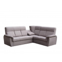 Rohová sedací souprava PLATON MINI, hnědá